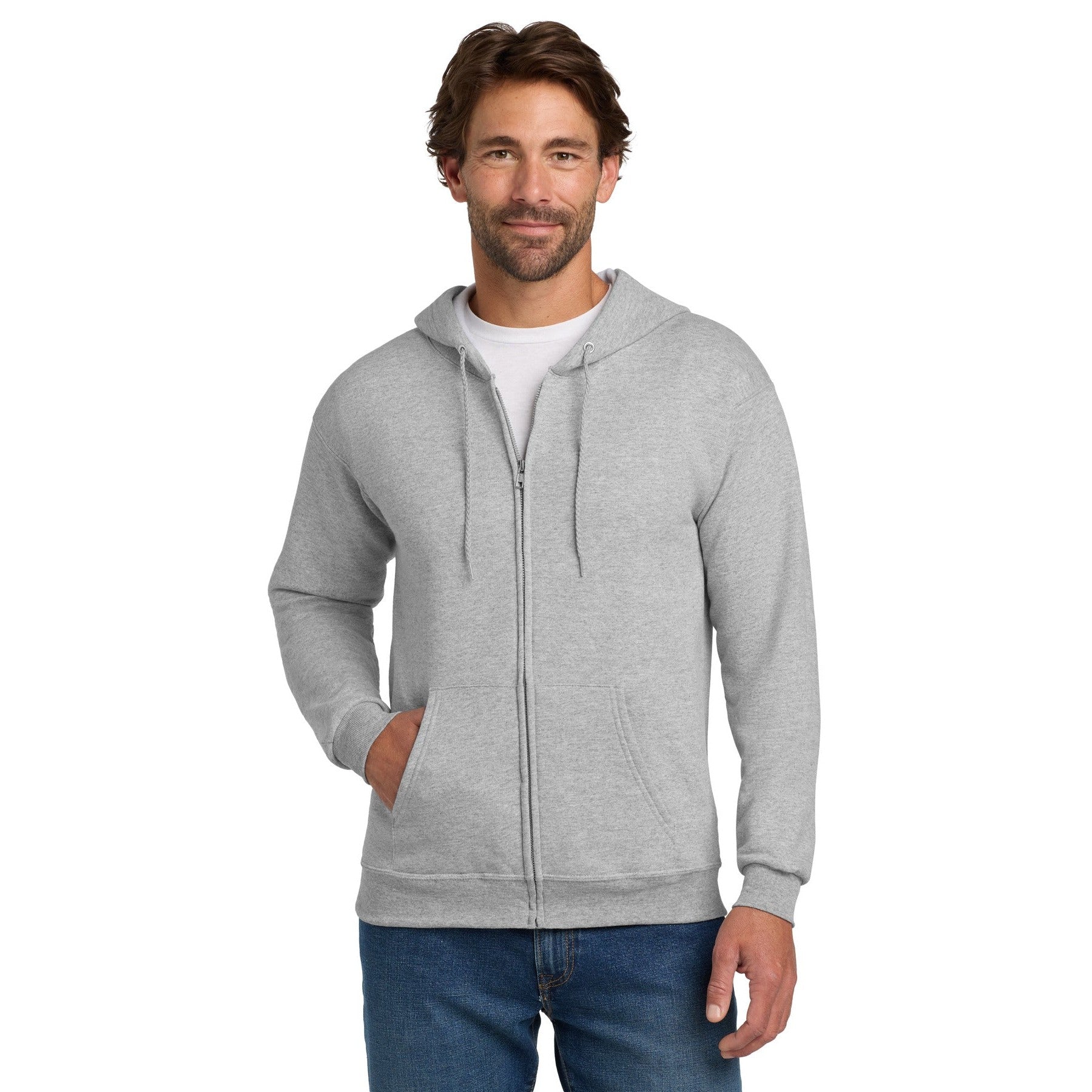 Hanes-Hanes® - EcoSmart® Full-Zip Hooded Sweatshirt. P180-MedTech-6